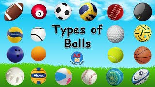 20 Types of Balls  Ball Vocabulary  Names of Sports Balls  Different Types of Balls  Ball Names [upl. by Aisor]