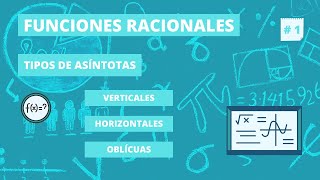 Funciones racionales y tipos de asíntotas verticales horizontales y oblicuas [upl. by Enej138]