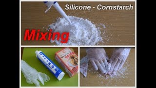 silicone corn starch mixing  how to do ratio prozessing time [upl. by Dietrich]