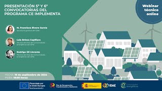 Presentación convocatorias del programa de CE Implementa 5º y 6º [upl. by Eseela]