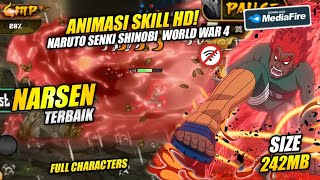 Naruto Senki Mod Apk Shinobi World War 4 FULL CHARACTER Terbaru [upl. by Enelkcaj662]