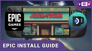 Steam Deck Epic Games in Game Mode  Junk Store Decky Loader Plugin [upl. by Haran554]