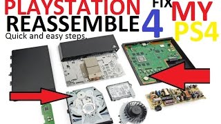 DIYREASSEMBLE PS4 Playstation 4 System [upl. by Eilerua]