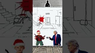 TRUMP Takes On KEVIN In Epic Battle Royale animation funny cartoon homealone donaldtrump [upl. by Yellehs]