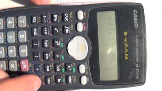 Regresión lineal ¿Cómo utilizar una calculadora científica Casio fx570MS [upl. by Apurk]