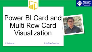 Power BI card and multi row card visualization  power bi card visual  power bi multi row card [upl. by Adelric]