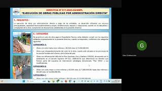 CURSOS DE APLICACIÓN PRACTICA DE LA DIRECTIVA Nº 0172023CGGMPL [upl. by Engedus384]