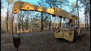 Working with a Pettibone crane [upl. by Gnilrad]