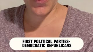 First Political Parties Democratic Republicans  APUSH in 1 MIN Daily [upl. by Arissa]