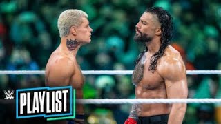 Every Cody Rhodes vs The Bloodline match WWE Playlist [upl. by Aehsan]