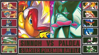 Starter Pokémon Battle SINNOH vs PALDEA [upl. by Caesaria]