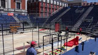 Instalación del World Padel Tour en Valladolid [upl. by Nanny]