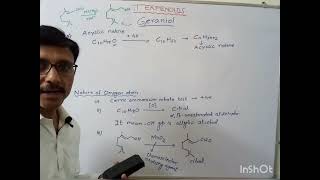 Terpenoids Geraniol Structure strategy for its synthesis isomerism and its application [upl. by Masao]