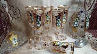 AleksCrystalcom  bohemia crystal Champagne flutes [upl. by Schaefer]