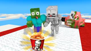 FOOD RUN KFC CHALLENGE  Minecraft Animation [upl. by Dugan564]