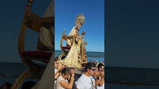 Virgen del Carmen Chipiona playa de la Cruz del Mar 2024 virgendelcarmen virgendelcarmen2024 [upl. by Dulcia]