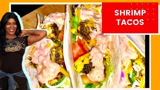 10 effortless steps for making blackened shrimp tacos with banging sauce [upl. by Arnst]