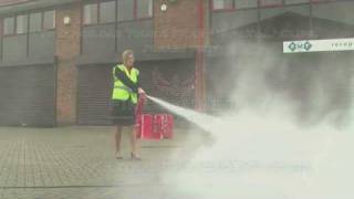 Fire Safety Training  How to Use a POWDER Fire Extinguisher [upl. by Olenta208]