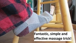 How to do Reflexology  using a Stool [upl. by Dnalel]