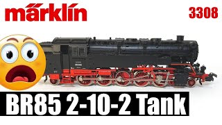 This is scary German BR85 2102 Tank Engine Model Railway Review  HO Scale [upl. by Etty]