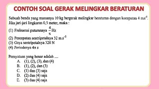 Contoh soal gerak melingkar beraturan dan pembahasan [upl. by Allyn]