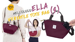 Shop กระเป๋า Hellolulu Ella Versatile Tote Bag S [upl. by Atoiganap]