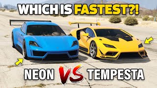 GTA 5 ONLINE  TEMPESTA VS NEON WHICH IS FASTEST [upl. by Oona]