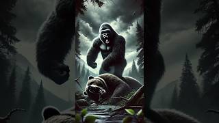 GORILLA VS DRRE shorts animation animals mix [upl. by Kriss539]