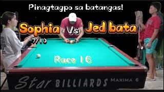 Jed bata vssophia rosales pinagtagpo sa taysan batangasexhibitionmoney game [upl. by Blondell]