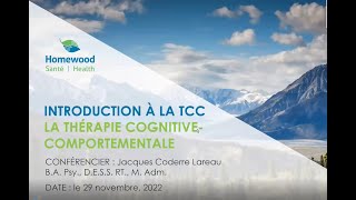 Introduction à la thérapie cognitivecomportementale TCC [upl. by Iamhaj]