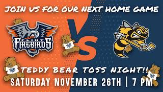 Teddy Bear Toss Dos amp Donts wthe Firebirds [upl. by Oruhtra]