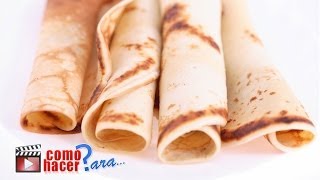 Cómo Hacer Panqueques  Receta Masa de panqueques fácil y rápida [upl. by Binni216]