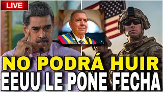 ¡ATENCIÓN 🔴 EEUU LE PONE FECHA AL RÉGIMEN DE MADURO NO PODRÁ HUIR [upl. by Ayekan334]