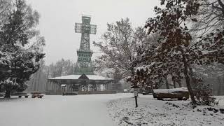 Winterimpressionen am Auerberg – Schnee am Josephskreuz [upl. by Adiarf69]