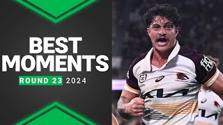 NRL 2024  Best Moments  Round 23 [upl. by Gnoix]