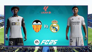 Valencia v Real Madrid  LALIGA 2425  2024 Full Match 4K  FC 25 [upl. by Lettig]