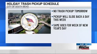 South Bend adjusts trash pickup schedule for Christmas New Year’s [upl. by Etoile]