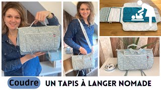 Tuto couture pour bébé  le tapis à langer nomade [upl. by Ahkos]