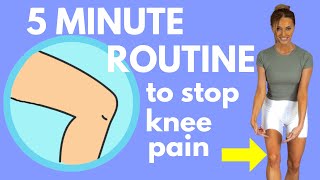 5 Best Exercise to Stop Knee Pain  5 Minute Knee Routine to Help Strengthen Your Knees [upl. by Annert841]