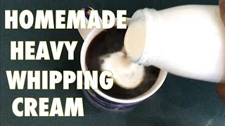 HOMEMADE HEAVY WHIPPING CREAM [upl. by Etnwahs968]