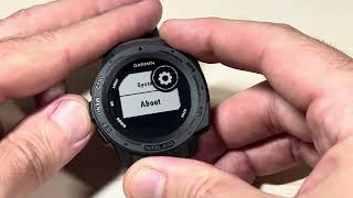 Garmin Instinct Solar  Software Update Auto vs Manual [upl. by Si]