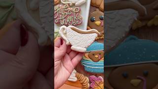 Gravy boat cookie 🤎 cookiedecorating cookies thanksgiving fallbaking baking royalicing diy [upl. by Acenahs]