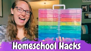 10 Organizational Hacks For Homeschool Rooms [upl. by Bowler]