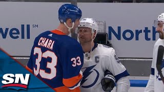 Zdeno Chara Scores Gets Love From Lightning Players In Potential Final Game [upl. by Deena124]