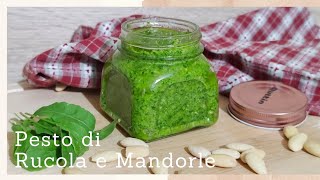 Pesto di rucola e mandorle pronto in pochi minuti ottimo per condire la pasta tartine e bruschette [upl. by Mulligan]