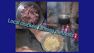 How to feed local chickens in Nepalese society Please watch till the end [upl. by Whitehouse]