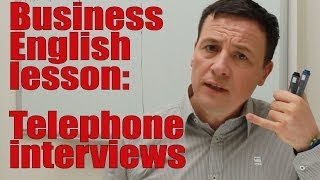 Bewerbungsgespräch am Telefon auf Englisch Business Englisch lernen [upl. by Sandra352]