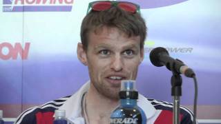 Press Conference of the Mens Single Scullers [upl. by Akoek]