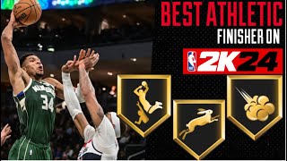 BEST ATHLETIC FINISHER BUILD ON nba2k24 🥷🏾 Two Way Inside The Arc Finisher [upl. by Spear]