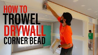 PROS BACKWARDS TROWEL TIPS FOR FINISHING DRYWALL  Drywall Finishing Construction Series 21 [upl. by Lleryt]